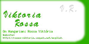 viktoria rossa business card